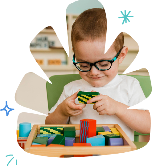 Child receiving ABA therapy
